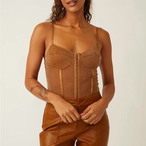 SHIMMER NIGHT RHYTHM BODYSUIT -FREE PEOPLE